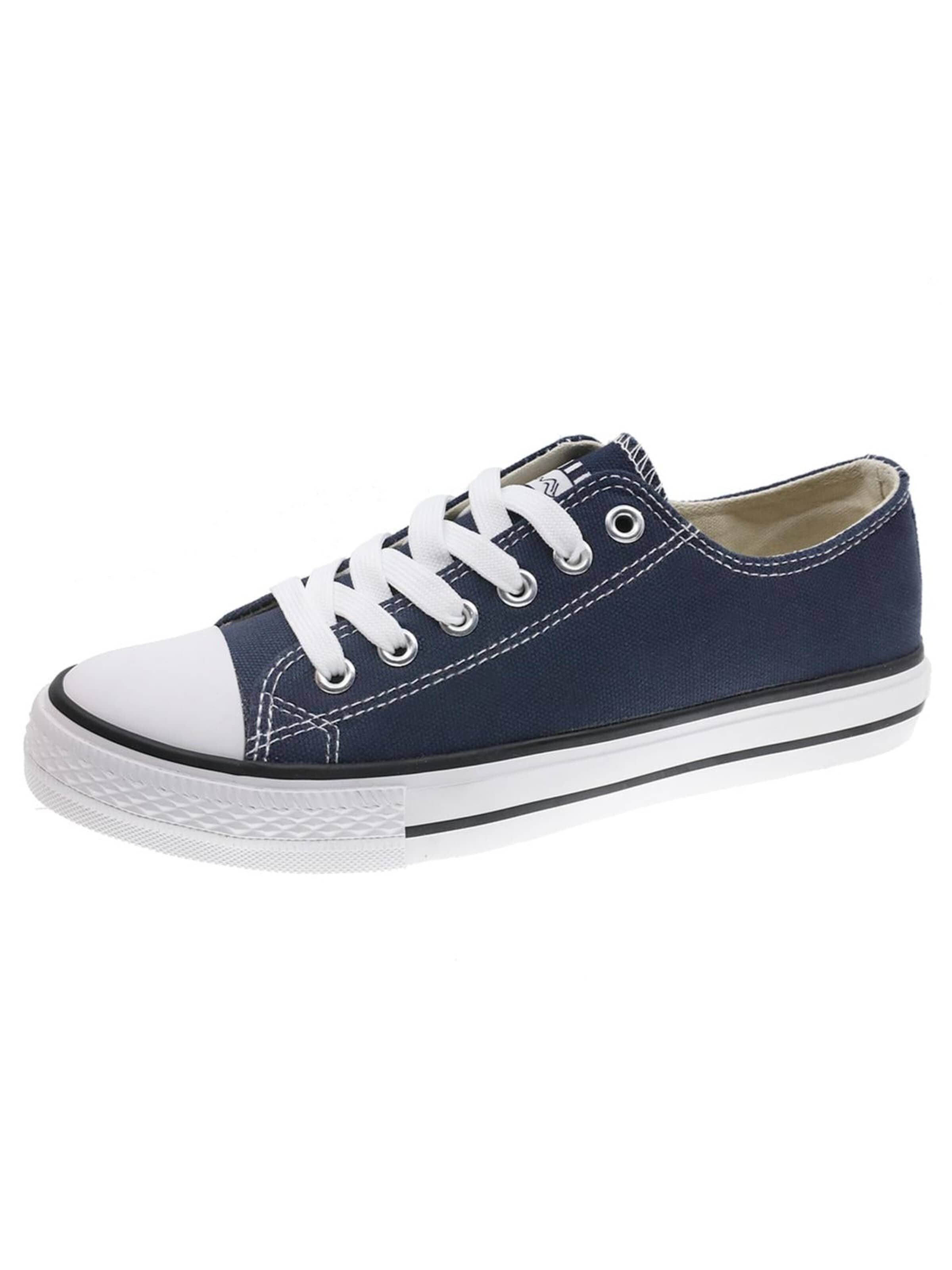 Sneaker 'Canvas Shoe' di Beppi in blu: frontale