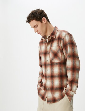 Koton Regular fit Button Up Shirt in Orange