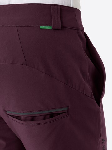VAUDE Slim fit Sports trousers in Red