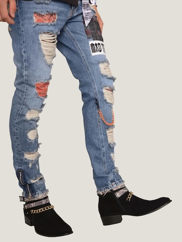 MAD TIGERS Boots 'SNAKE BUCKLE' in Black