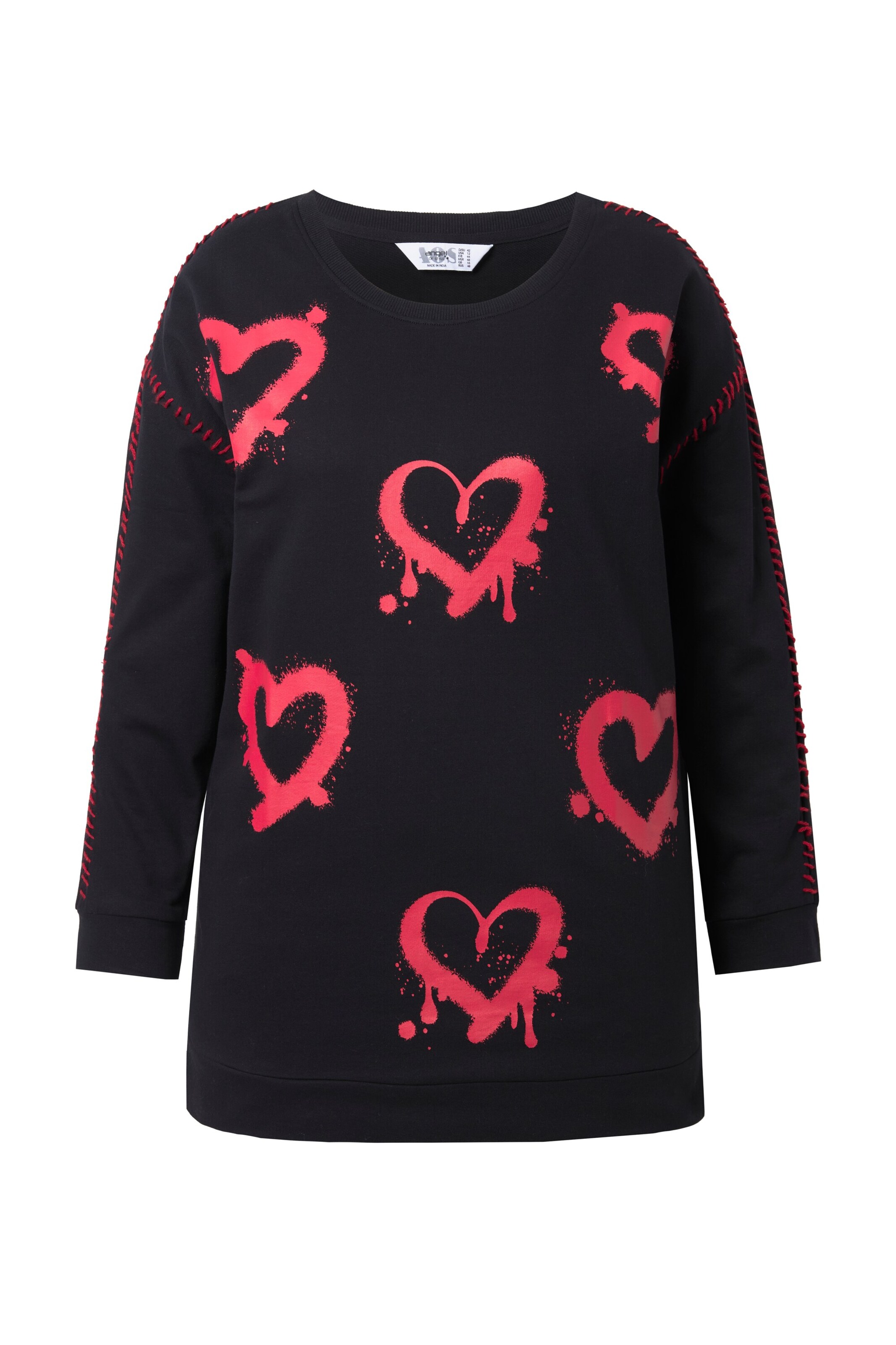 Angel of Style Sweatshirt in Black: front