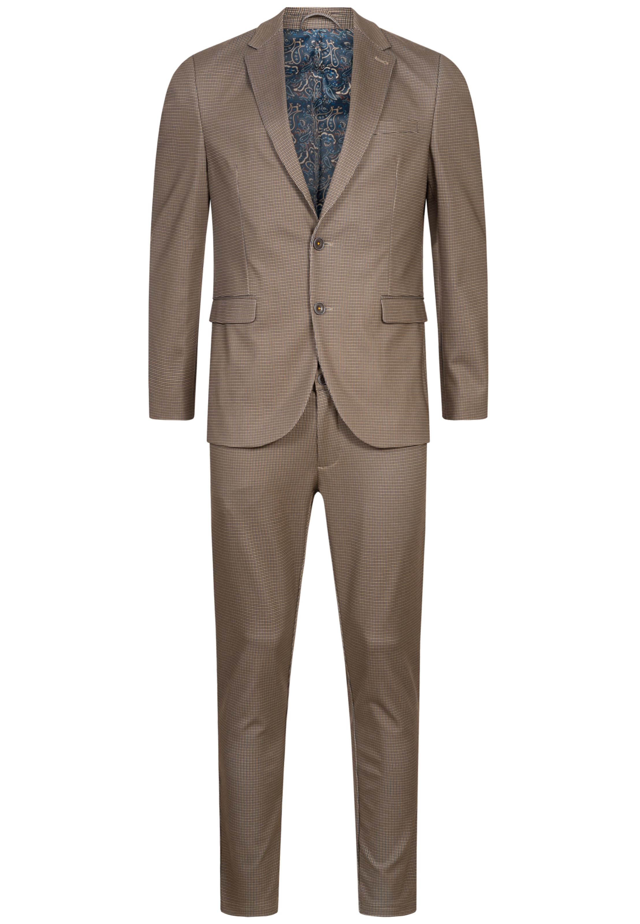 JEFF Slimfit Pak 'Chris' in Bruin: voorkant