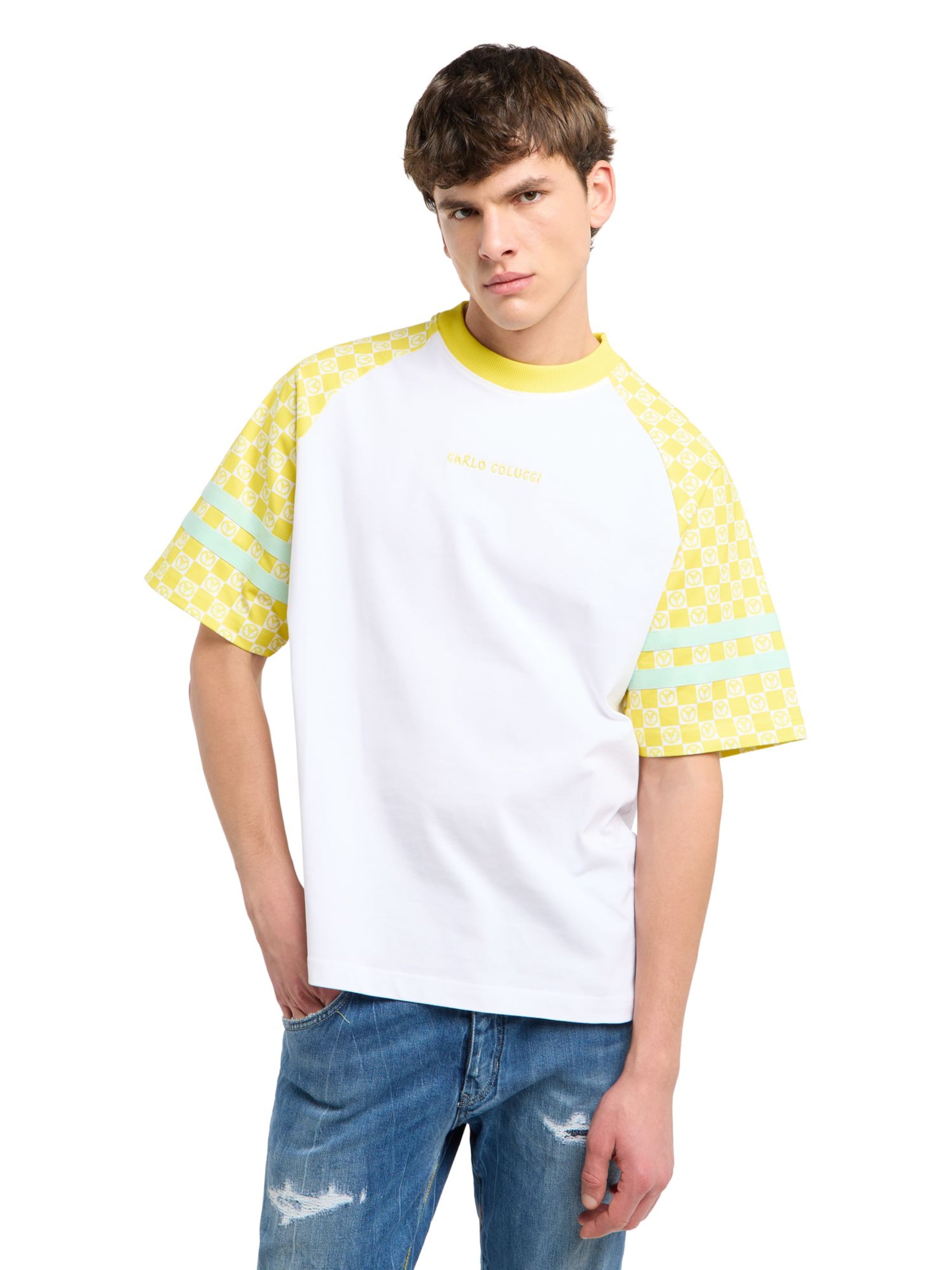 T-Shirt 'Federzoni' Carlo Colucci en blanc : devant