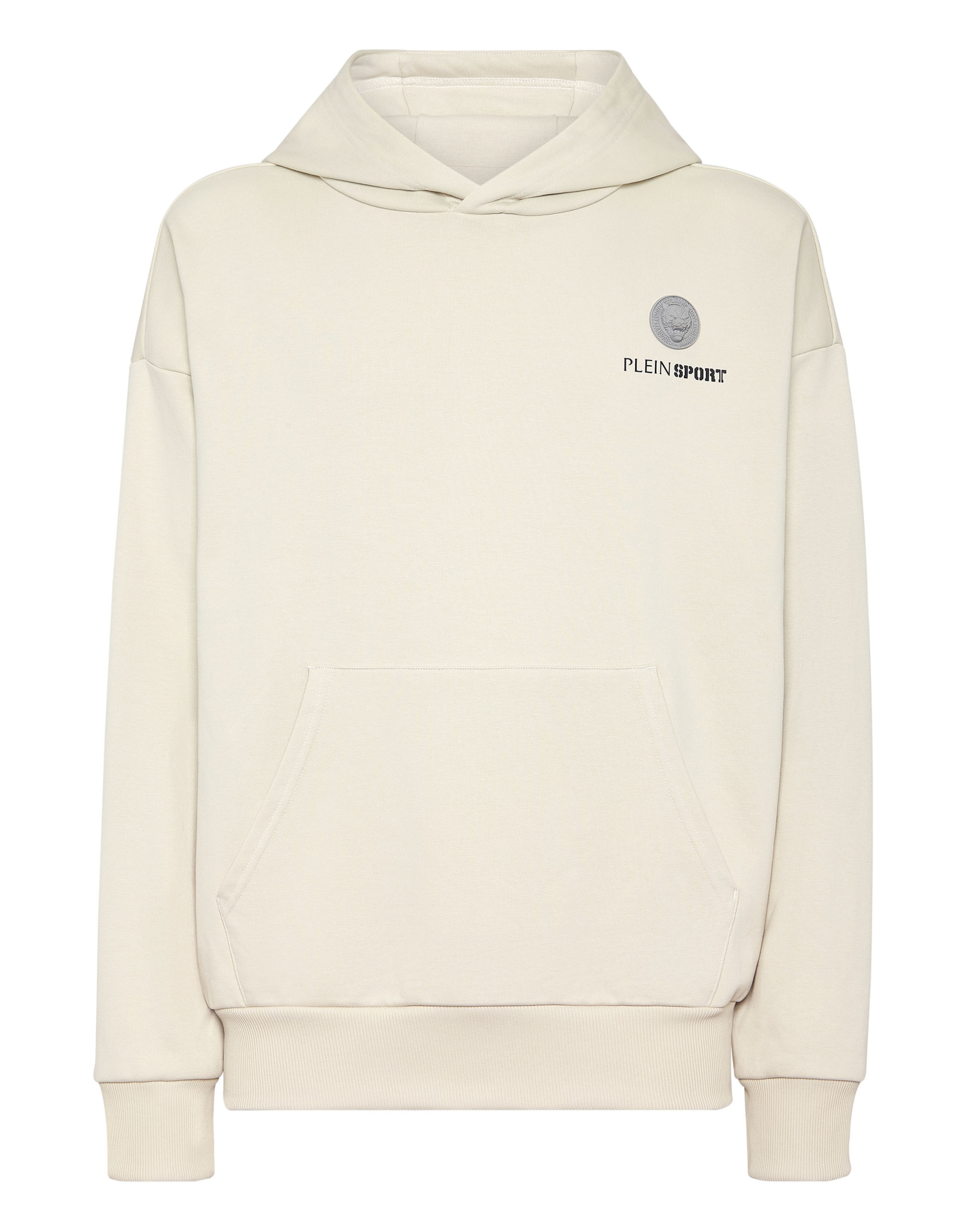 Plein Sport - Sweatshirt 'Scratch' em bege: frente