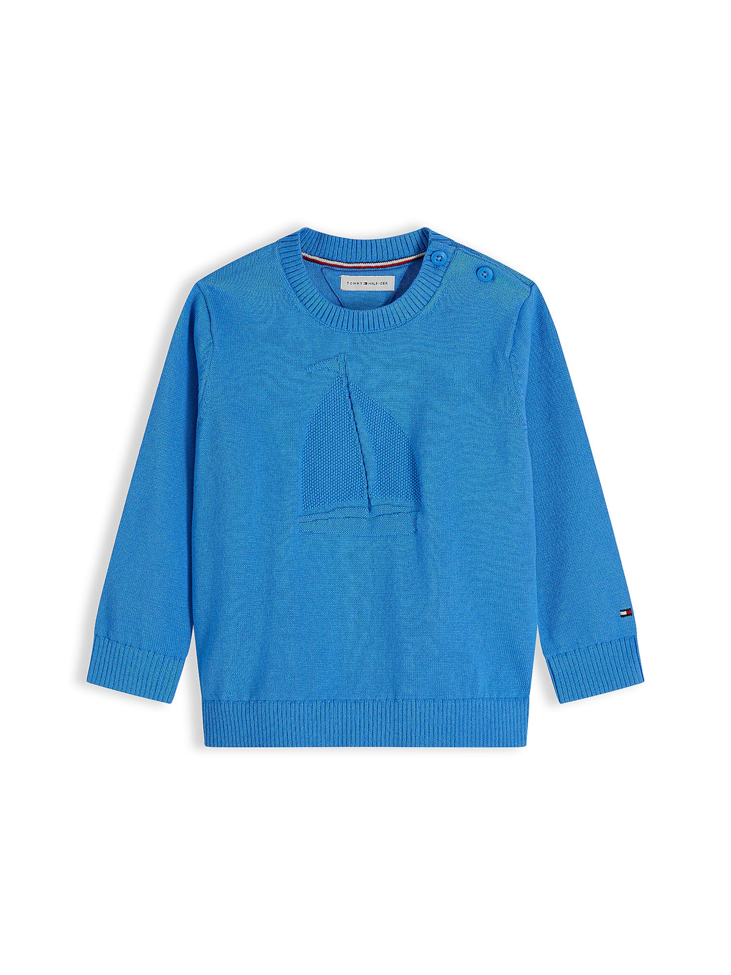 TOMMY HILFIGER Trui 'Essential' in Blauw: voorkant