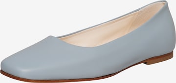 Henry Stevens Classic Flats 'Audrey B' in Blue: front
