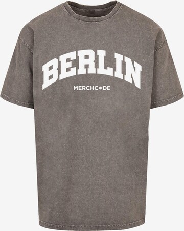 Maglietta 'Berlin Wording' di Merchcode in grigio: frontale