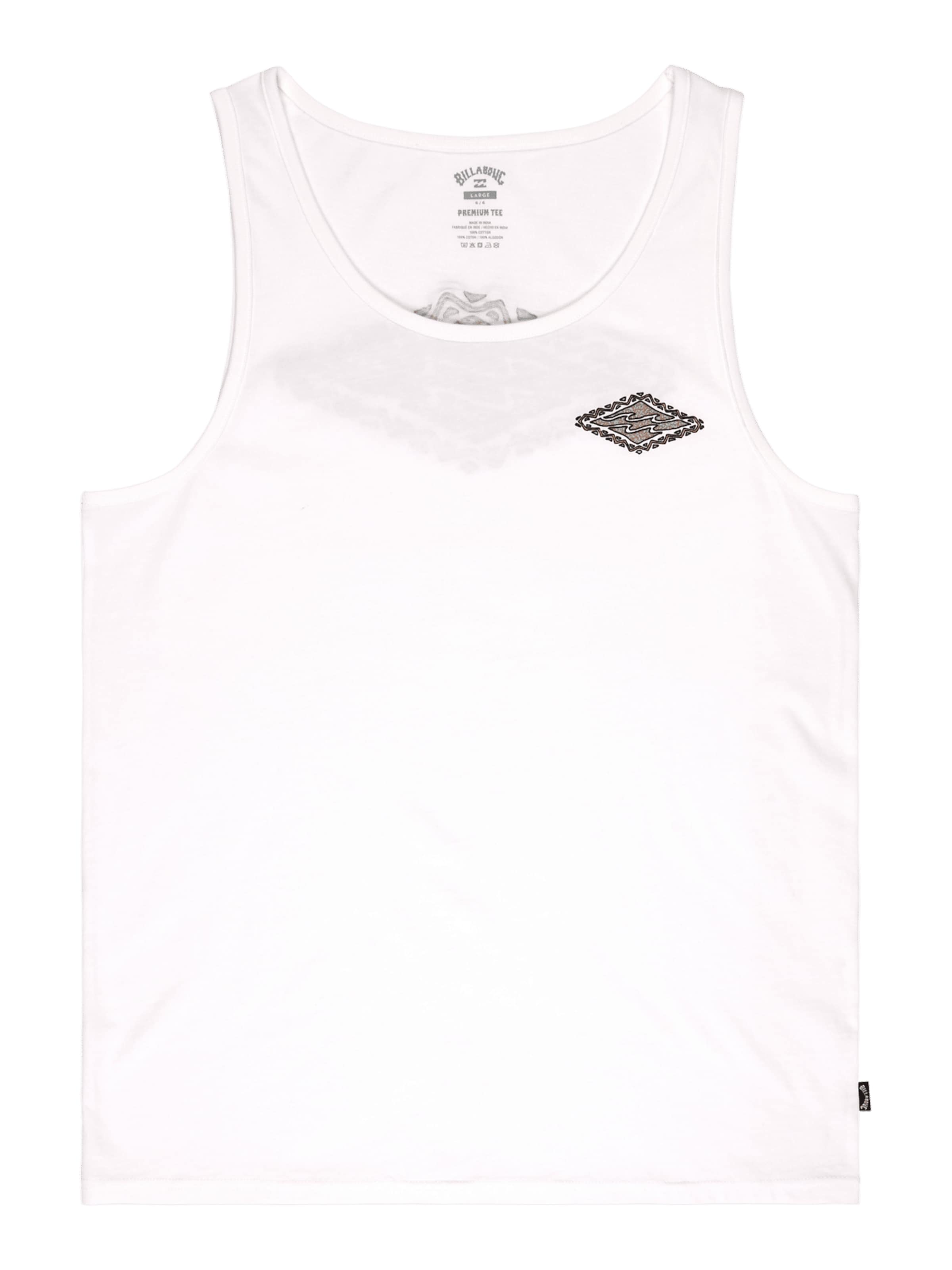 balts BILLABONG T-Krekls 'Crayon Wave': no priekšpuses