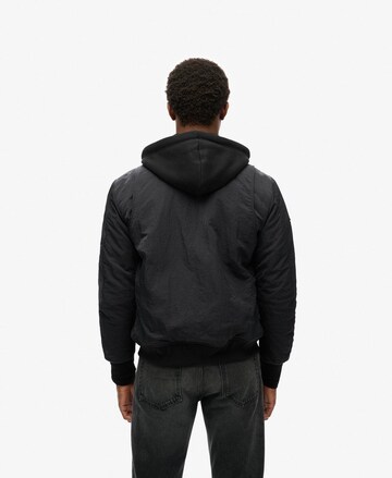 Superdry Between-season jacket 'MA1' in Black