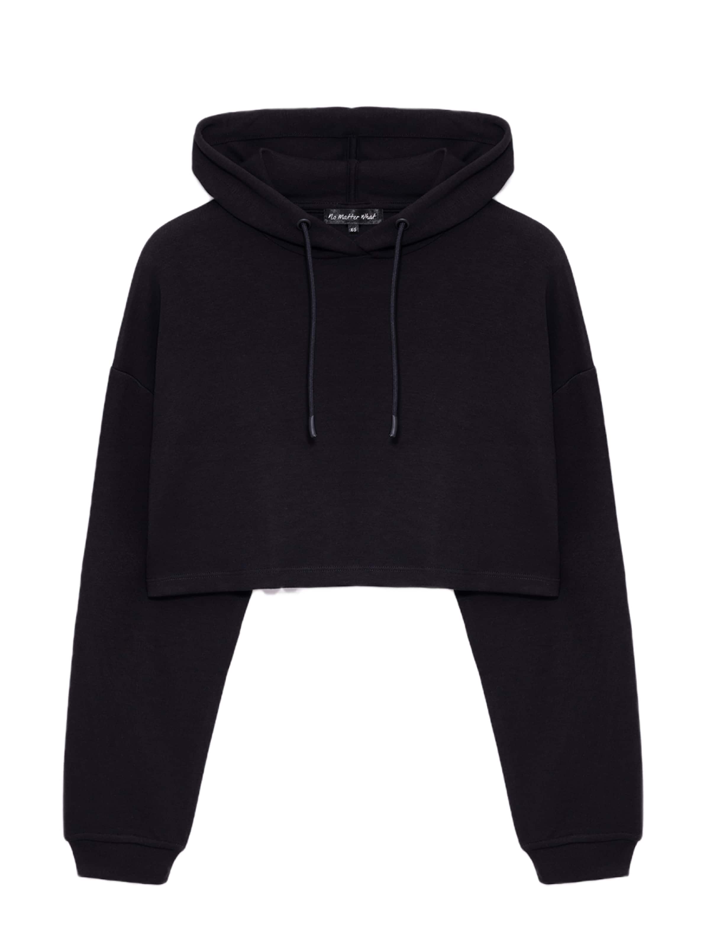 No Matter What Sweatshirt in Schwarz: Vorderseite