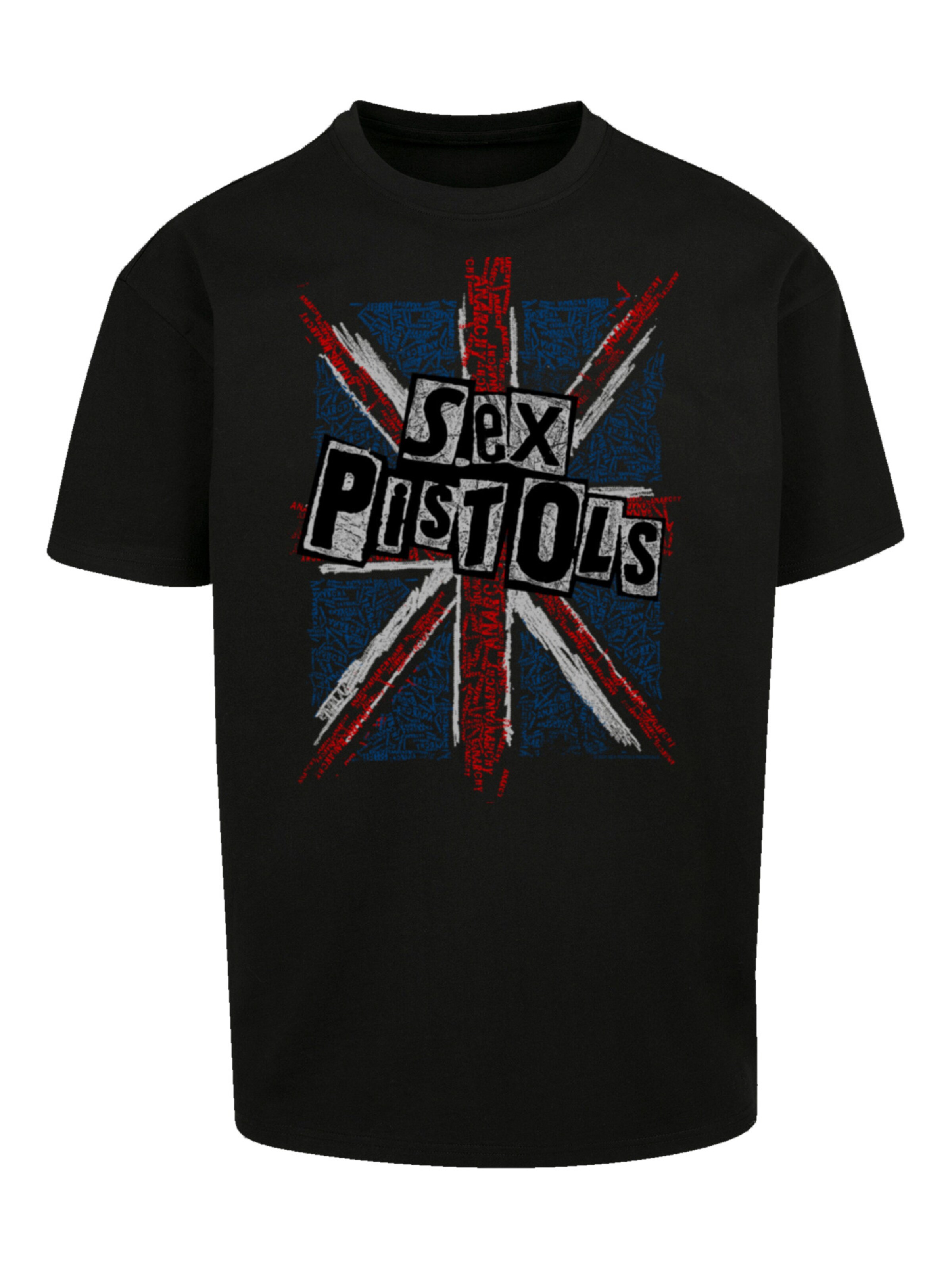 T-Shirt 'Sex Pistols Anarchy Flag' F4NT4STIC en noir : devant