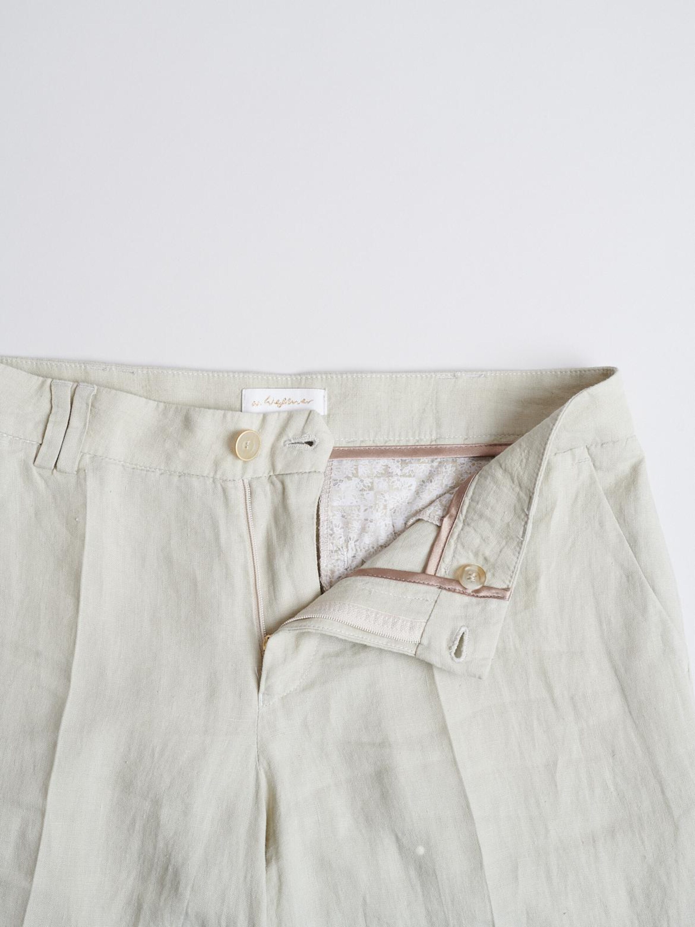 Wide leg Pantaloni per costume tradizionale 'Martha 7692' di W. Wegener in beige