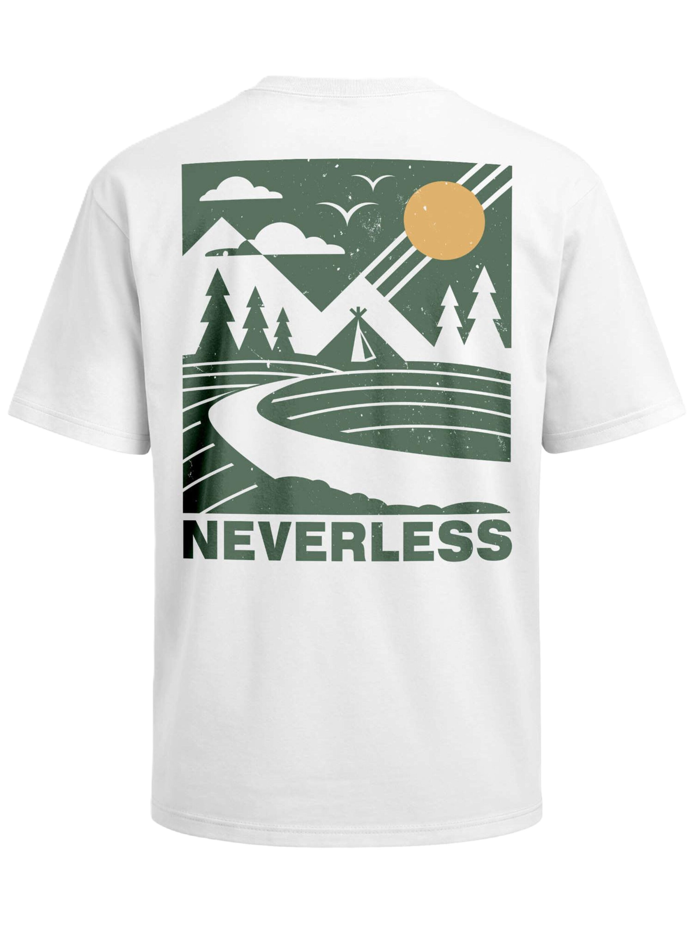 Neverless Shirt 'Outdoor Feeling' in White