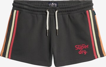 Superdry Regular Broek in Zwart: voorkant