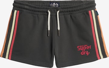 Superdry Regular Pants in Black: front