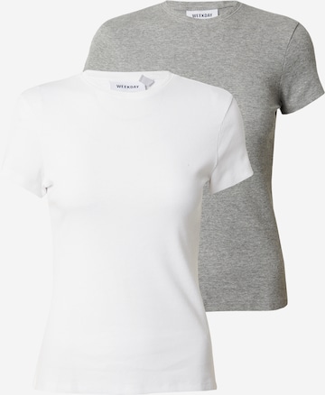 WEEKDAY T-Shirt in Weiß: predná strana