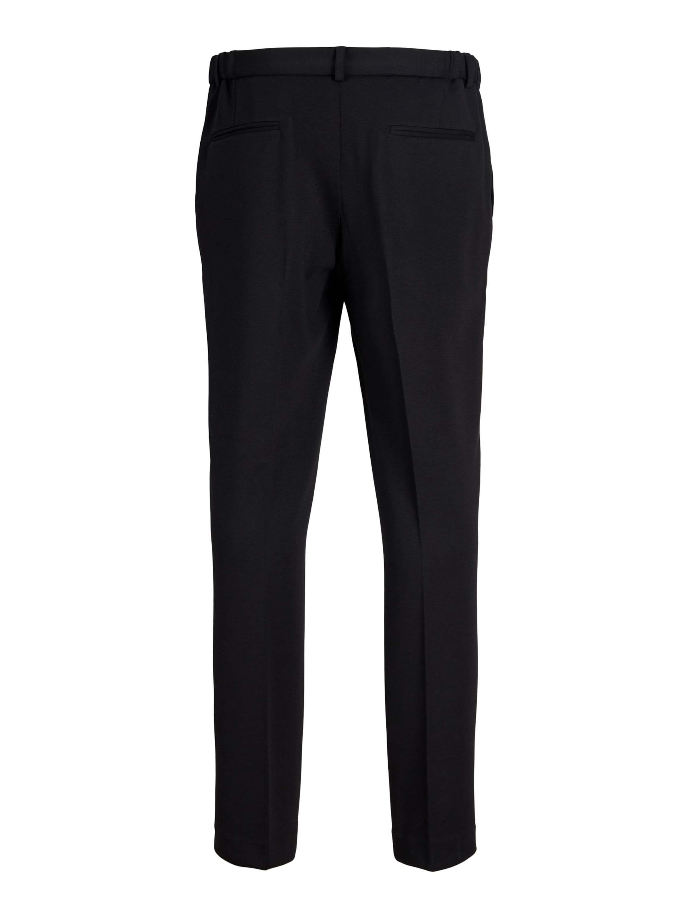 JACK & JONES Slimfit Bukser med fals 'MARTIN ' i sort