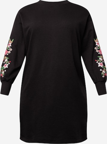 ONLY Carmakoma Dress 'NEW CALLA' in Black: front