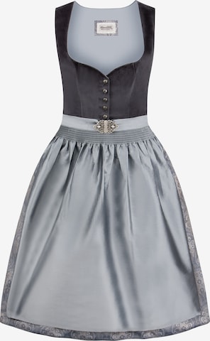 STOCKERPOINT Dirndl 'Indira' in Grijs: voorkant