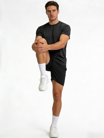 MEETWEE Performance Shirt '6 Pack Quick Dry Workout Shirts' in Black