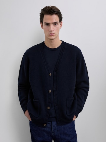 Scalpers Cardigan 'Rombo' i blå