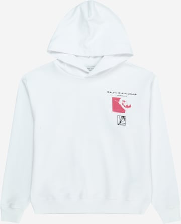 Calvin Klein Jeans Sweatshirt in White: front