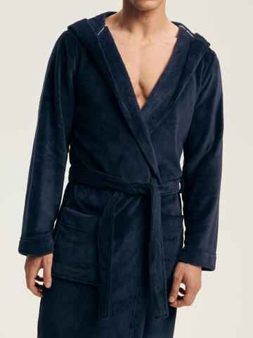 Henderson Bathrobe short 'Naps' in Blue