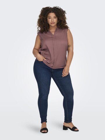 Chemisier 'Mumi' ONLY Carmakoma en marron
