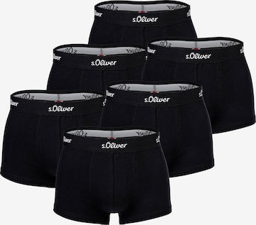 s.Oliver Boxershorts in Zwart: voorkant