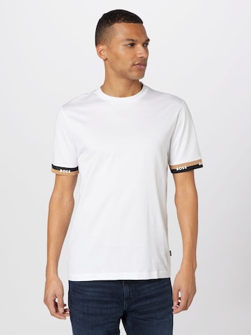 BOSS T-Shirt 'Tiburt' in Weiß: Vorderseite