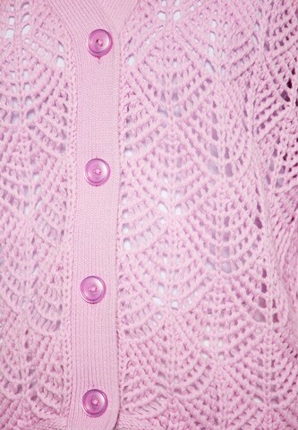 swirly Плетена жилетка в розово