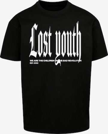 Maglietta 'Classic V.4' di Lost Youth in nero: frontale