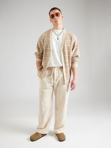 Abercrombie & Fitch Štandardný strih Nohavice - Béžová