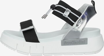 Nero Giardini Strap Sandals in Silver