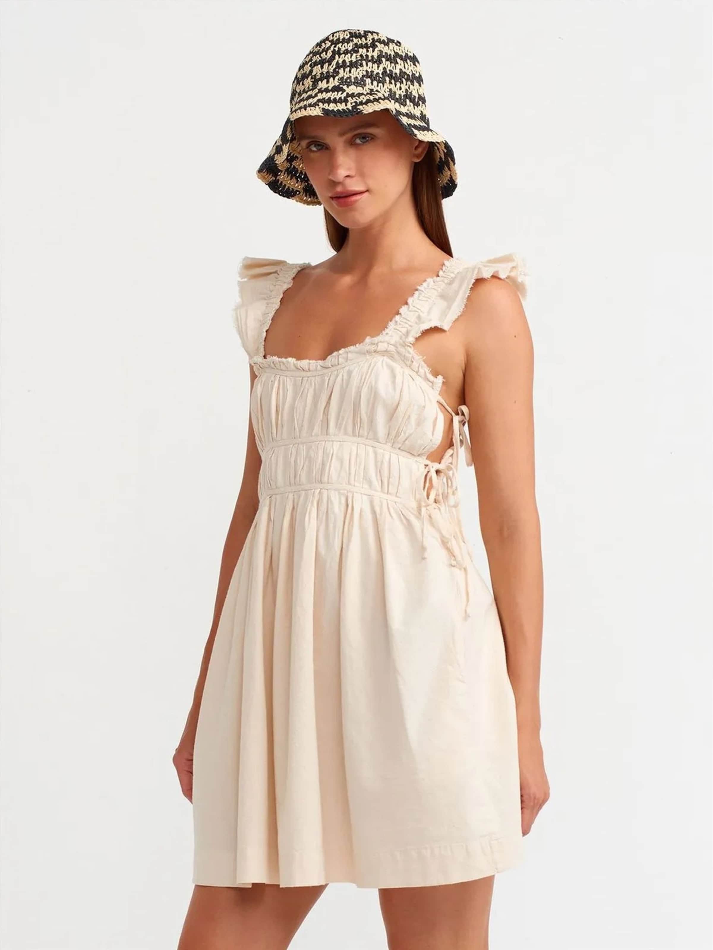Robe Dilvin en beige : devant