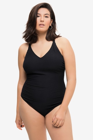 Studio Untold T-shirt Swimsuit in Black: front