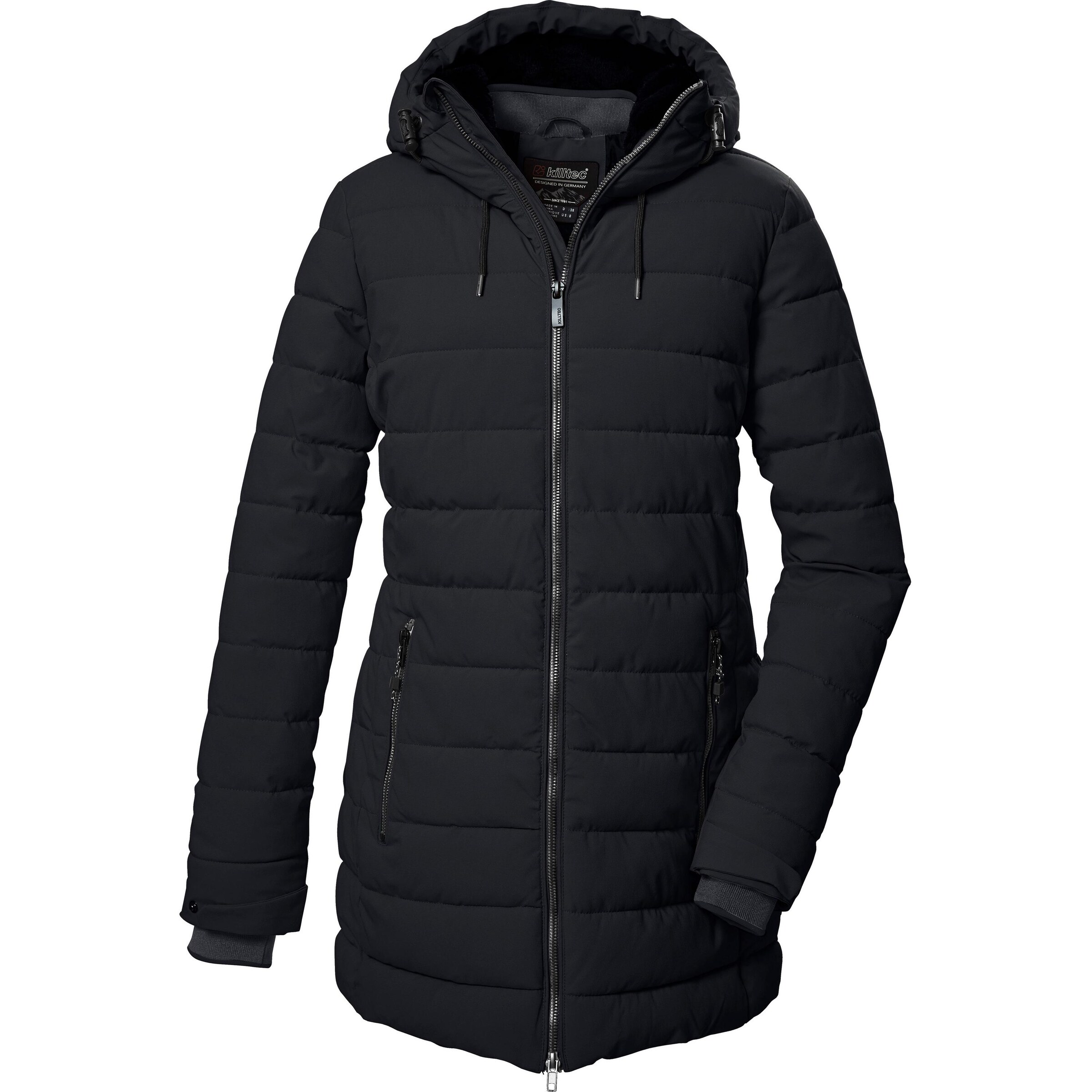 KILLTEC Outdoormantel 'Kow 55' in Schwarz: Vorderseite