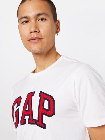 GAP Regular Fit T-Shirt 'BAS' in Weiß