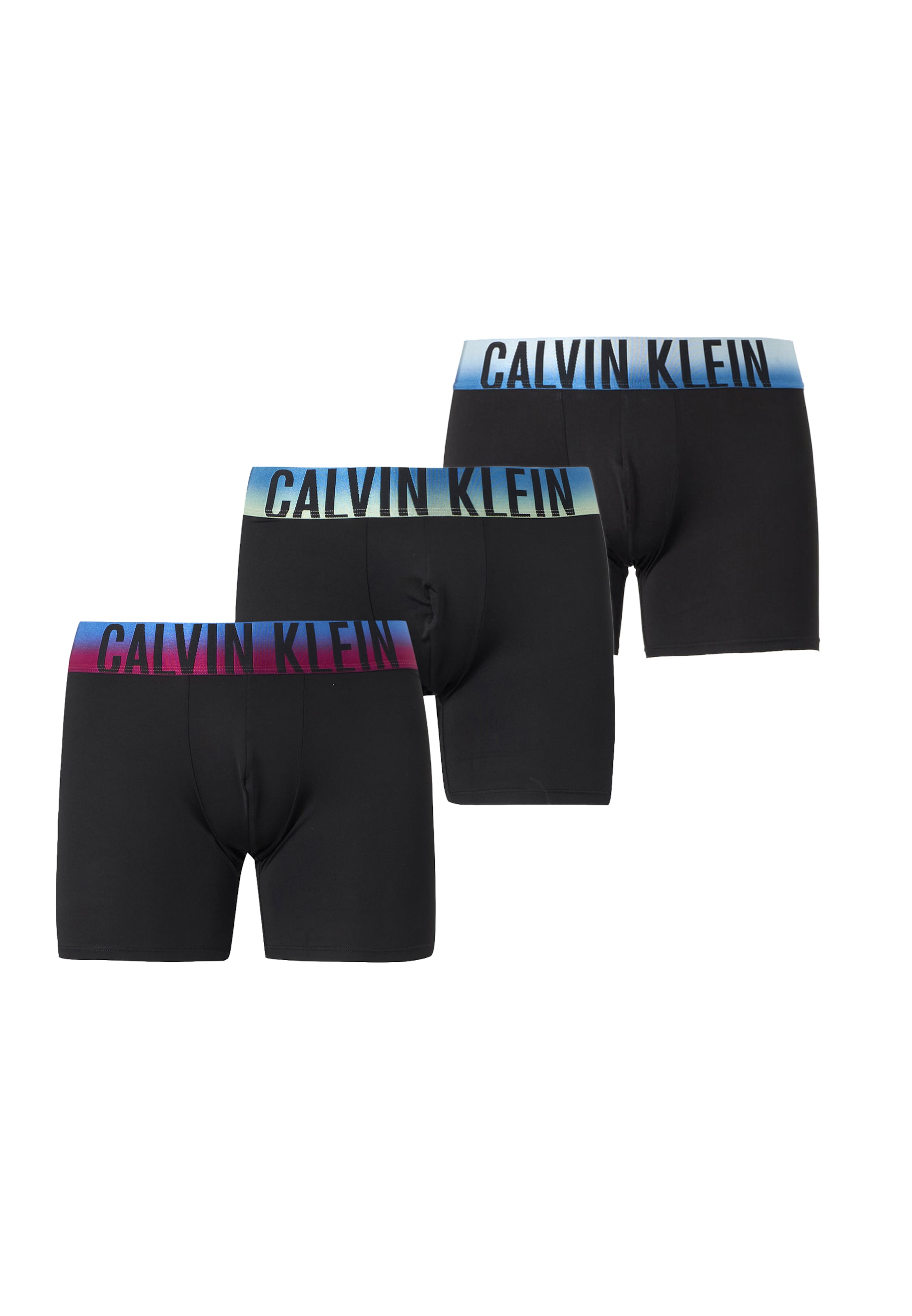 Boxeri de la Calvin Klein Underwear pe negru: față
