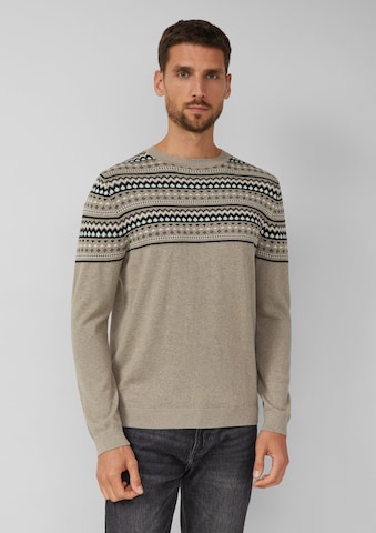 s.Oliver Pullover in Beige: Vorderseite