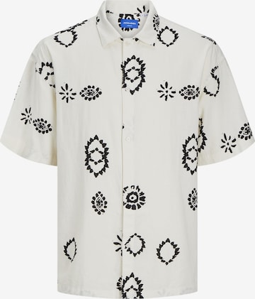 JACK & JONES Regular fit Button Up Shirt 'JORNoto' in White: front