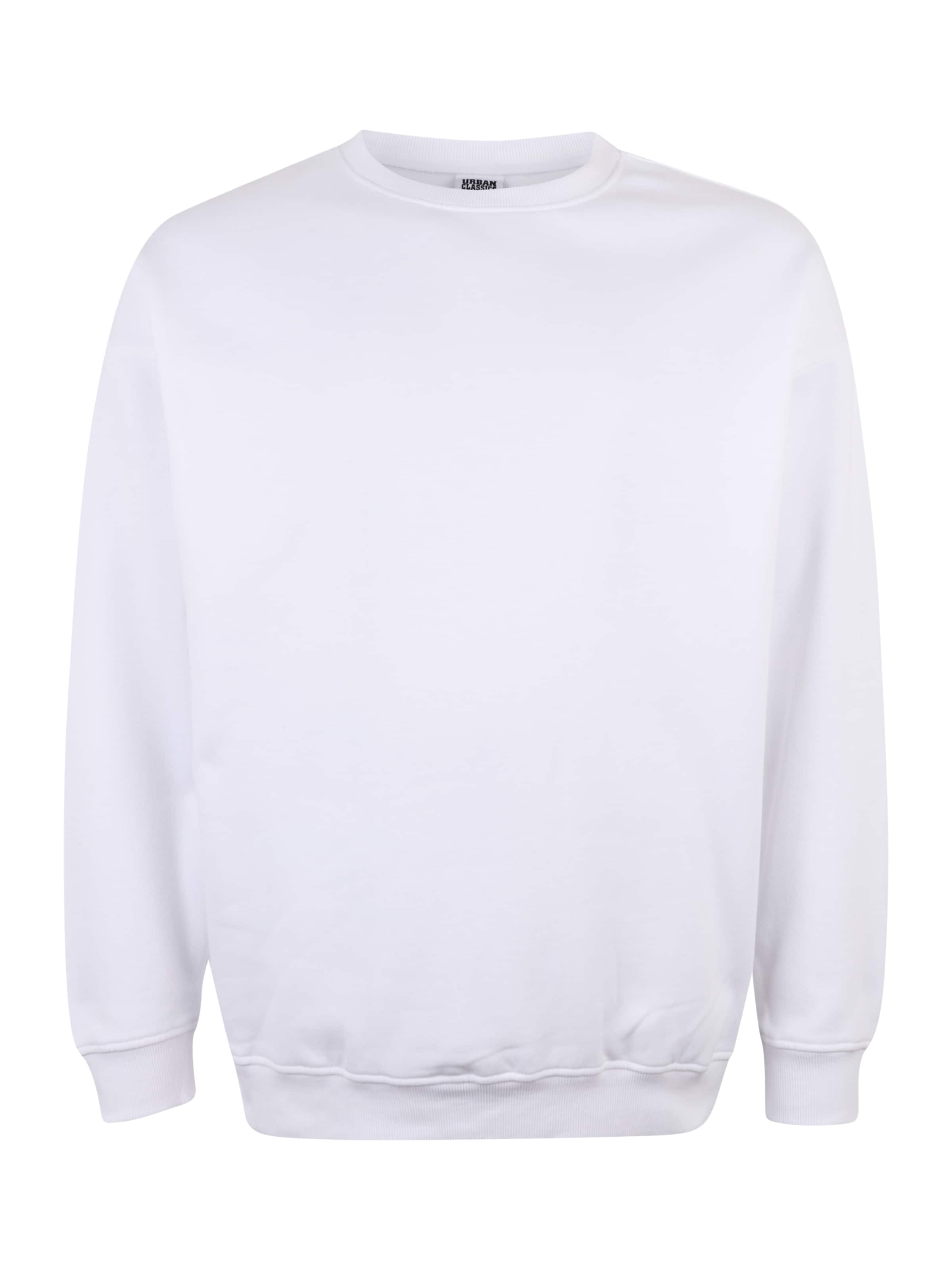 Urban Classics Mikina 'Crewneck' - Biela: predná strana