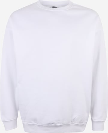 Urban Classics Dressipluus 'Crewneck', värv valge: eest vaates