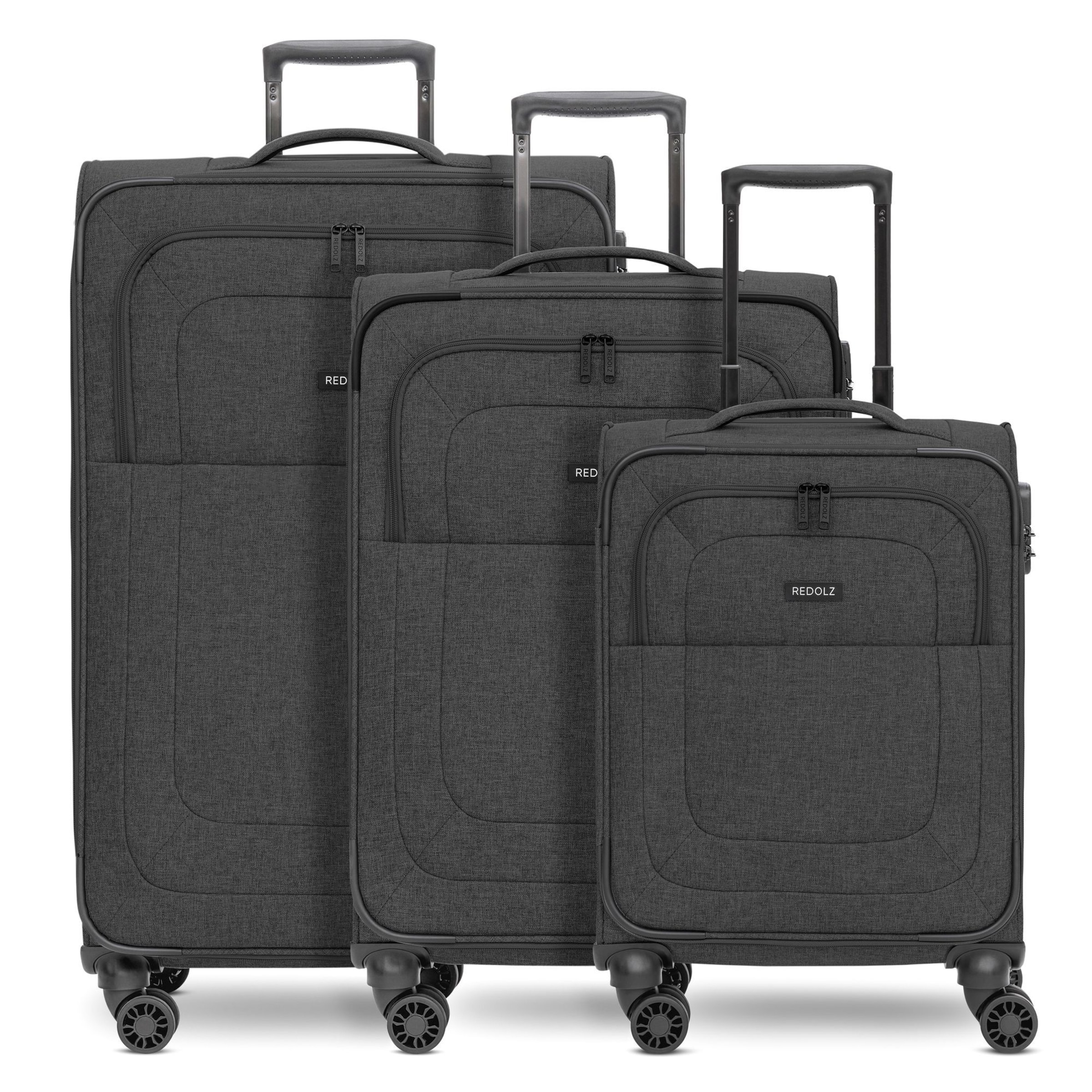 Ensemble de bagages 'Essentials 12 ' Redolz en noir : devant