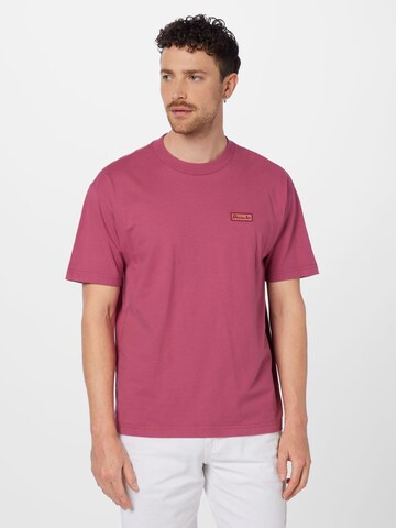 T-Shirt Abercrombie & Fitch en violet : devant