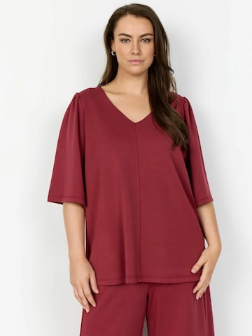Wasabi Concept Shirt ' WA-SEBINA 70 ' in Rood: voorkant