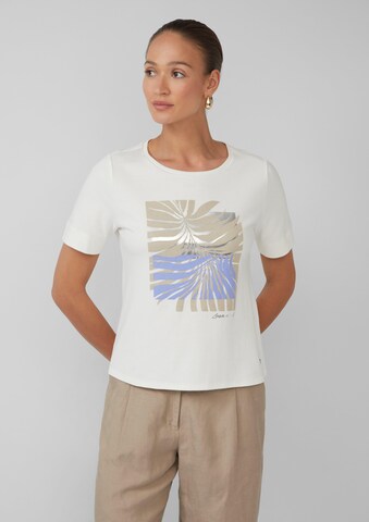 T-shirt s.Oliver BLACK LABEL en beige : devant