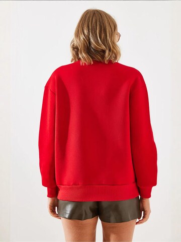 Felpa di Bianco Lucci in rosso