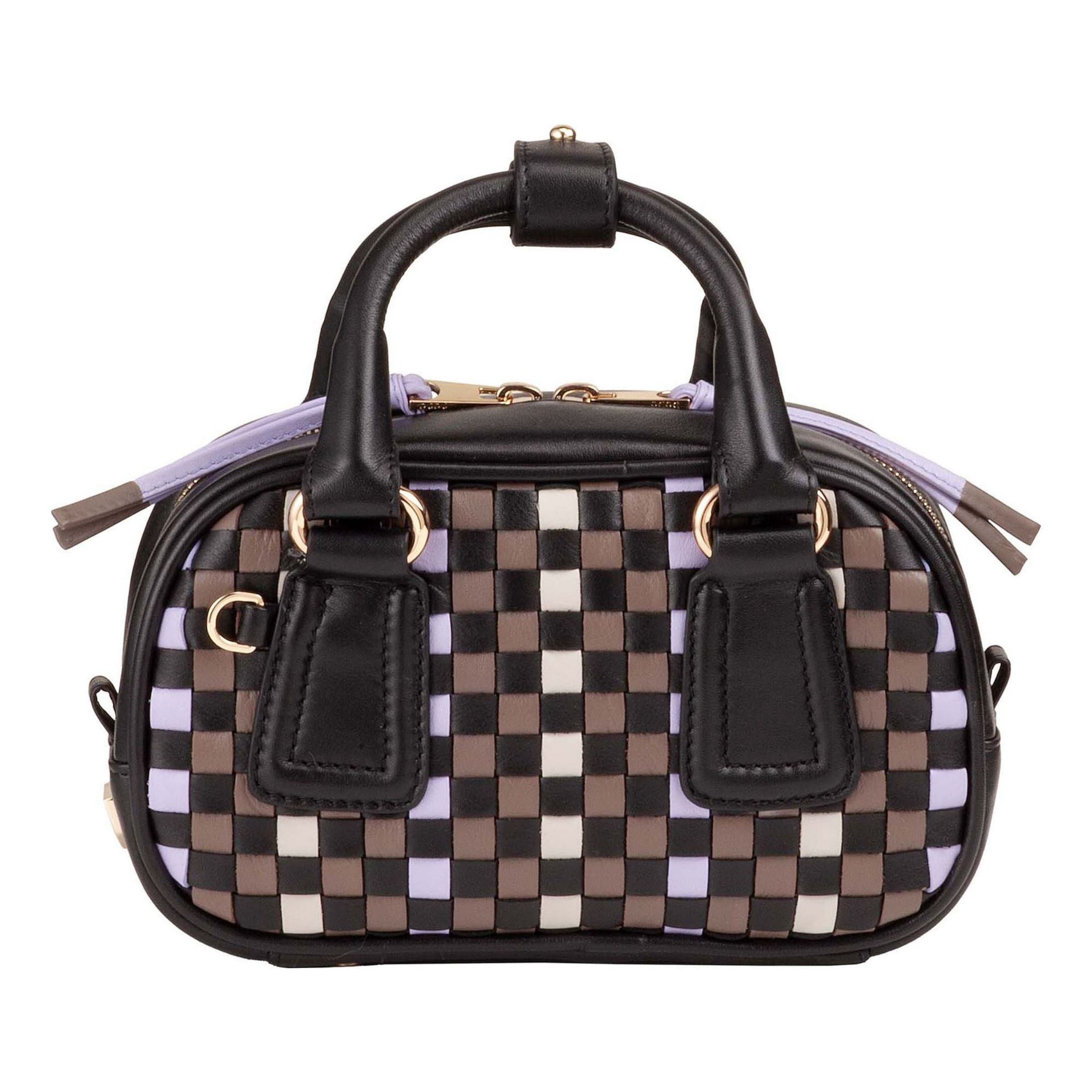 DuDu Handbag in Brown: front