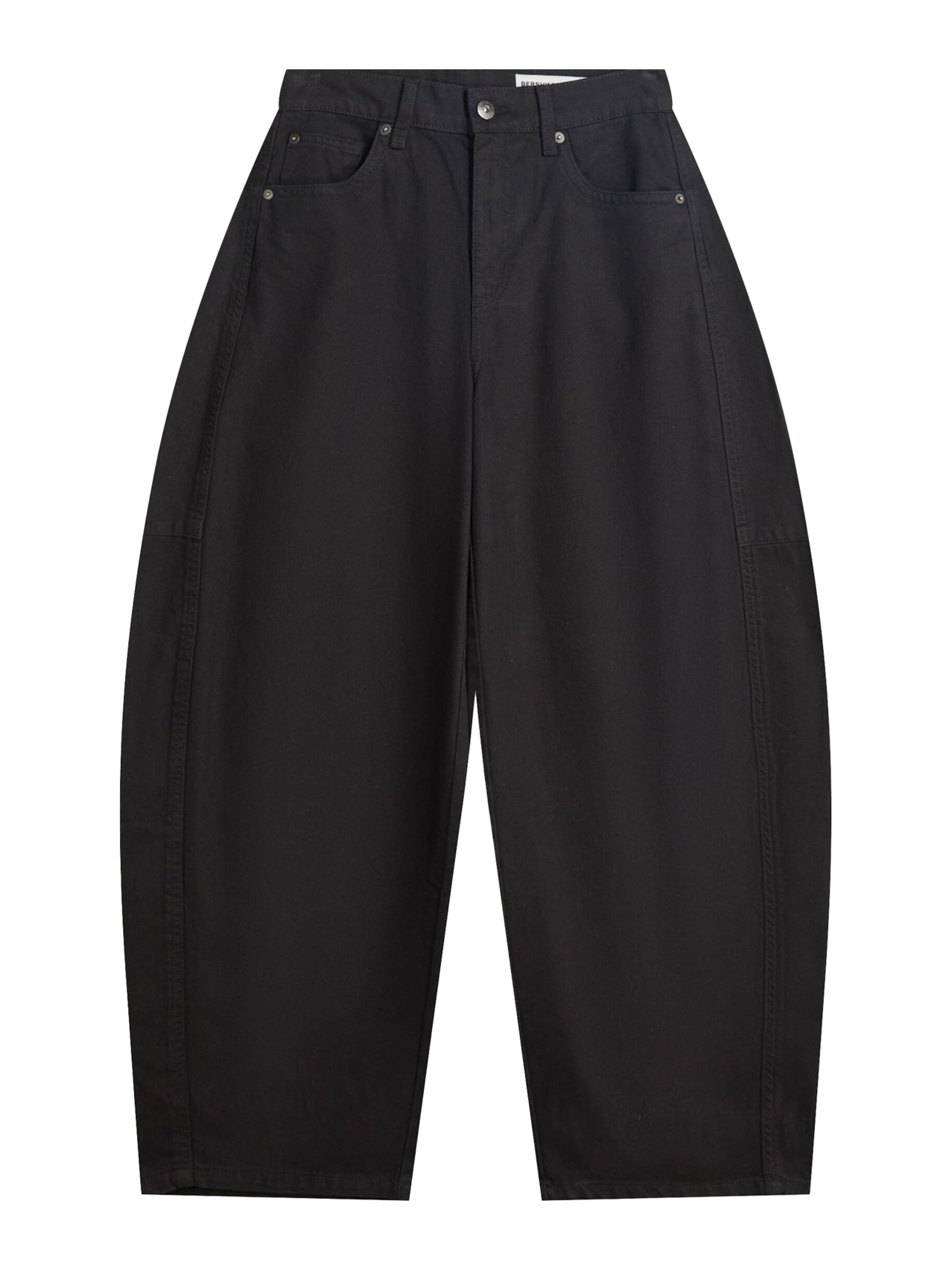 Baggy Pantaloni di Bershka in nero: frontale